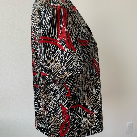 Black and Red Abstract Jacket - Picture 2 of 5